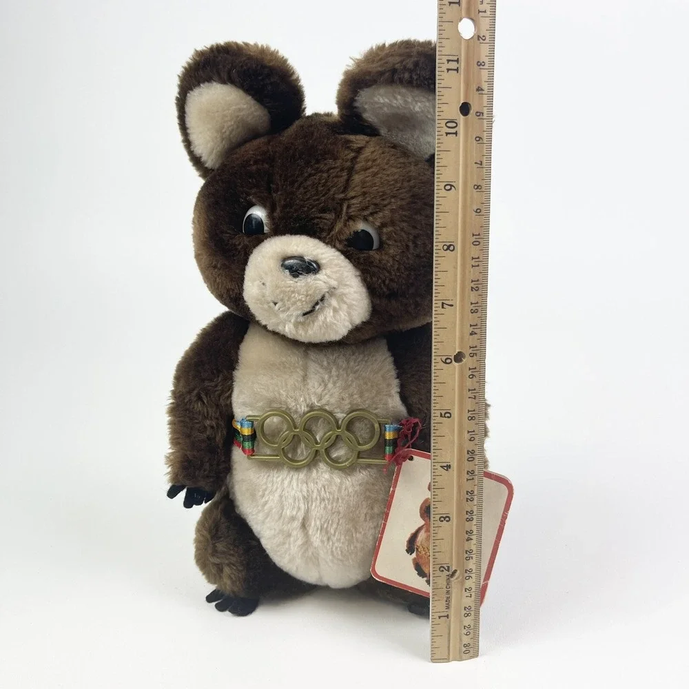 Dakin‎ Misha Moscow Summer Olympic Games Plush Teddy Bear 1980 Mascot Vintage